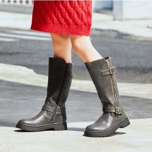 Athlefit Girls Leather Boots
